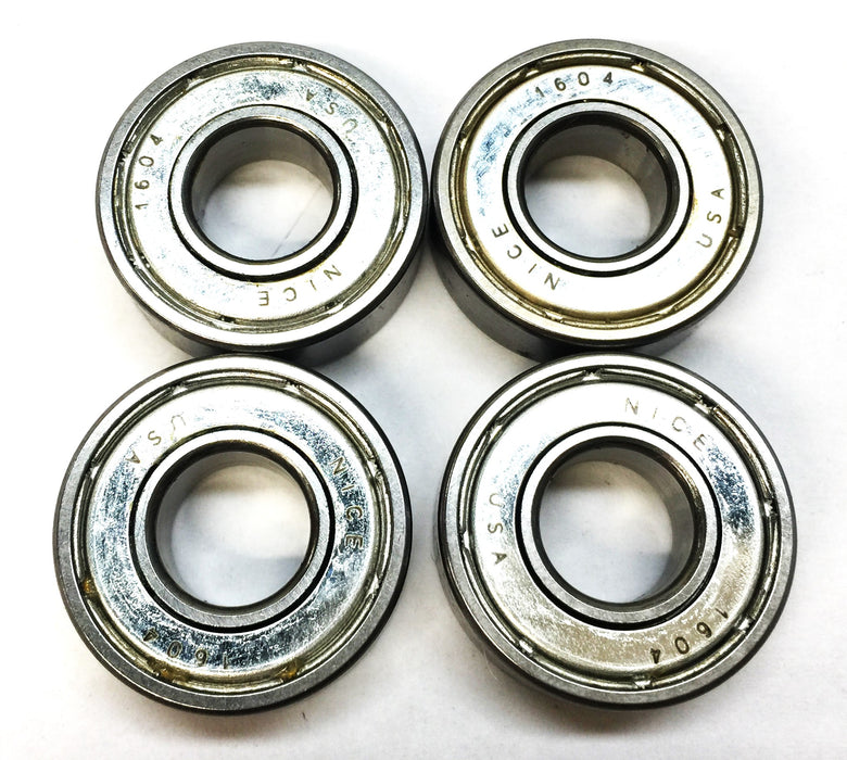 Nice Shielded Roller Ball Bearing 1604 [Lot of 4] NOS