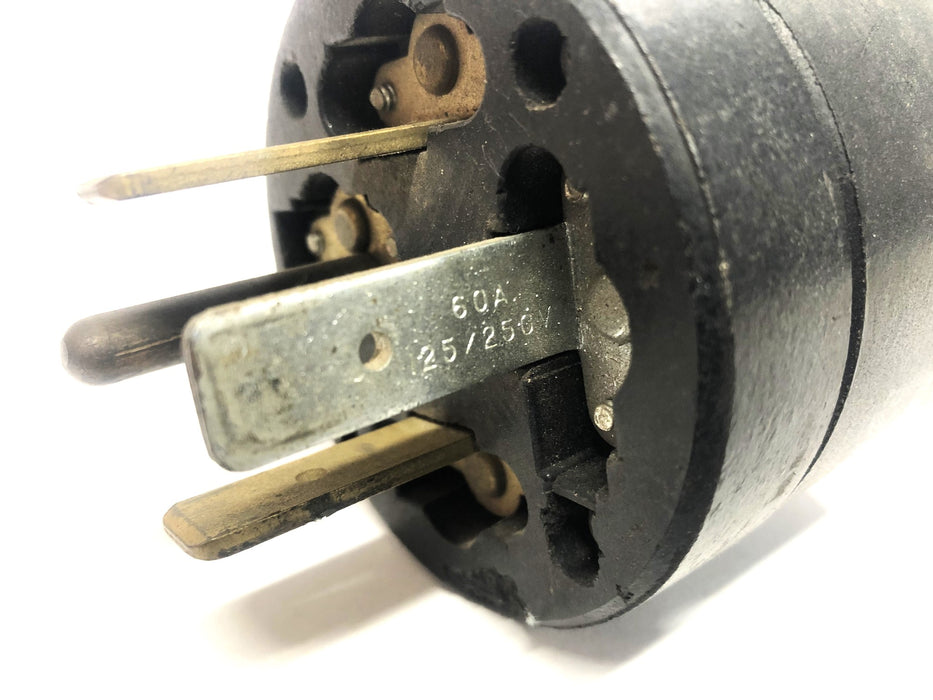 Hubbell 60A Armored Wire Plug 125/250V USED