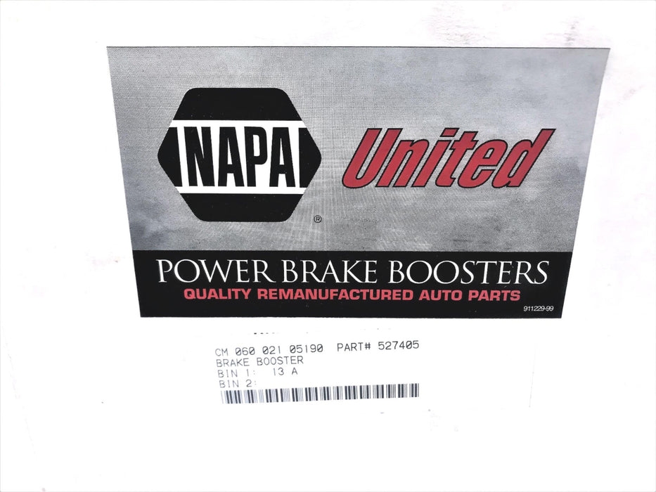 NAPA United Power Brake Booster 527405 REMANUFACTURED