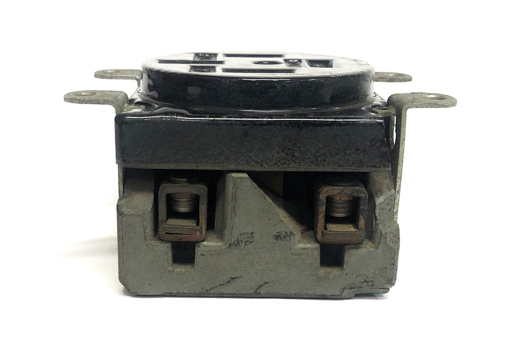 Hubbell 60A 250V Grounded Straight Blade Plug P-2154 USED