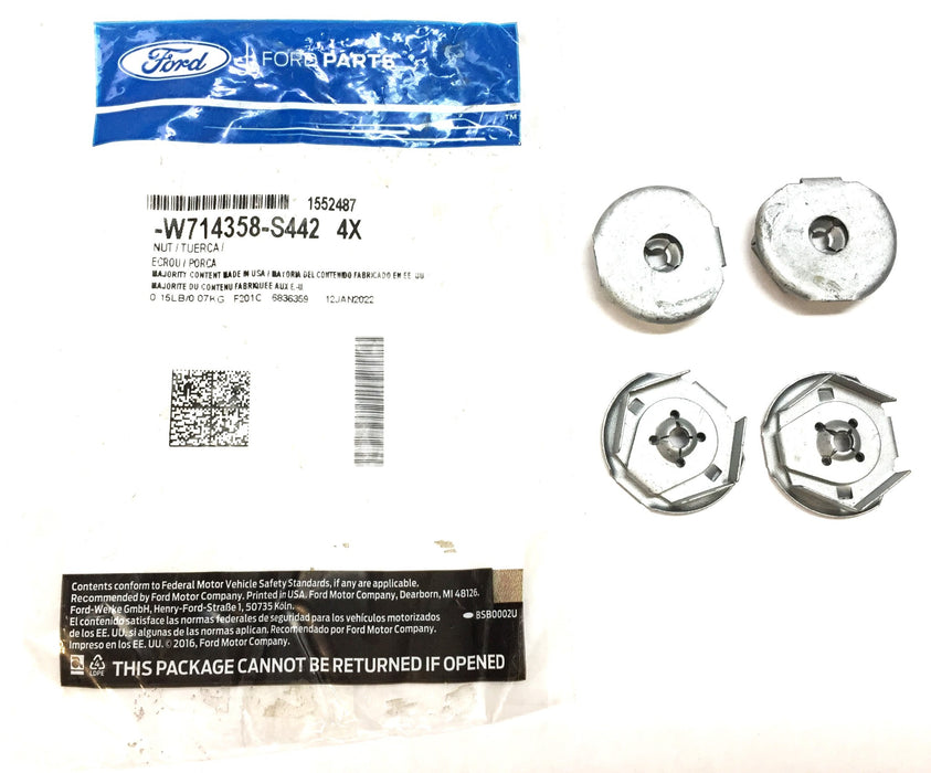 Ford Motor Company Air Deflector Retainer Nut Pack (4pcs) W714358-S442 NOS