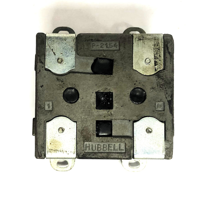 Hubbell 60A 250V Grounded Straight Blade Plug P-2154 USED