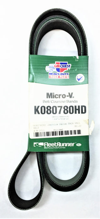 GATES/FLEETRUNNER Serpentine Belt (1-3/32" x 78-5/8") K080780HD NOS