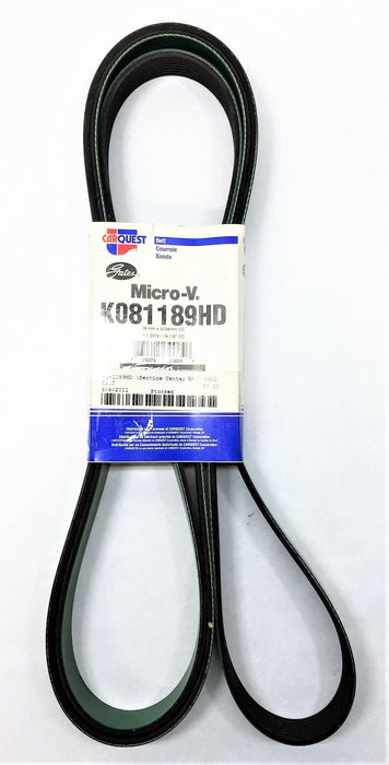 GATES/FLEETRUNNER Micro-V Serpentine Belt (1-3/32" x 119-1/2") K081189HD NOS