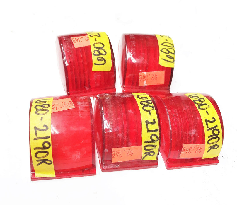 Truck-Lite Replacement Red Clearance Light Lens 680-21910R [Lot of 5] NOS