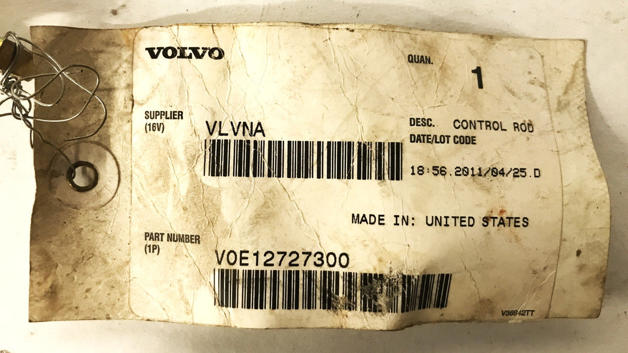 Volvo Grader Control Rod VOE12727300 [Lot of 2] NOS