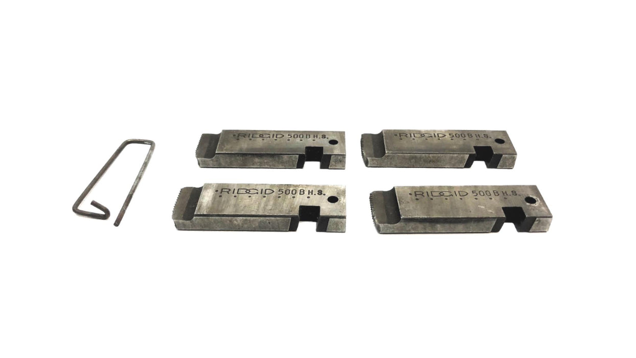 Ridgid Set of (4) 1/4 INCH - 20 N.C. 500B HS Bolt Dies USED