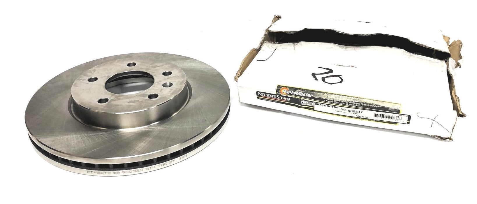 Silent Stop Parts Master Disc Brake Rotor SB-580547 NOS