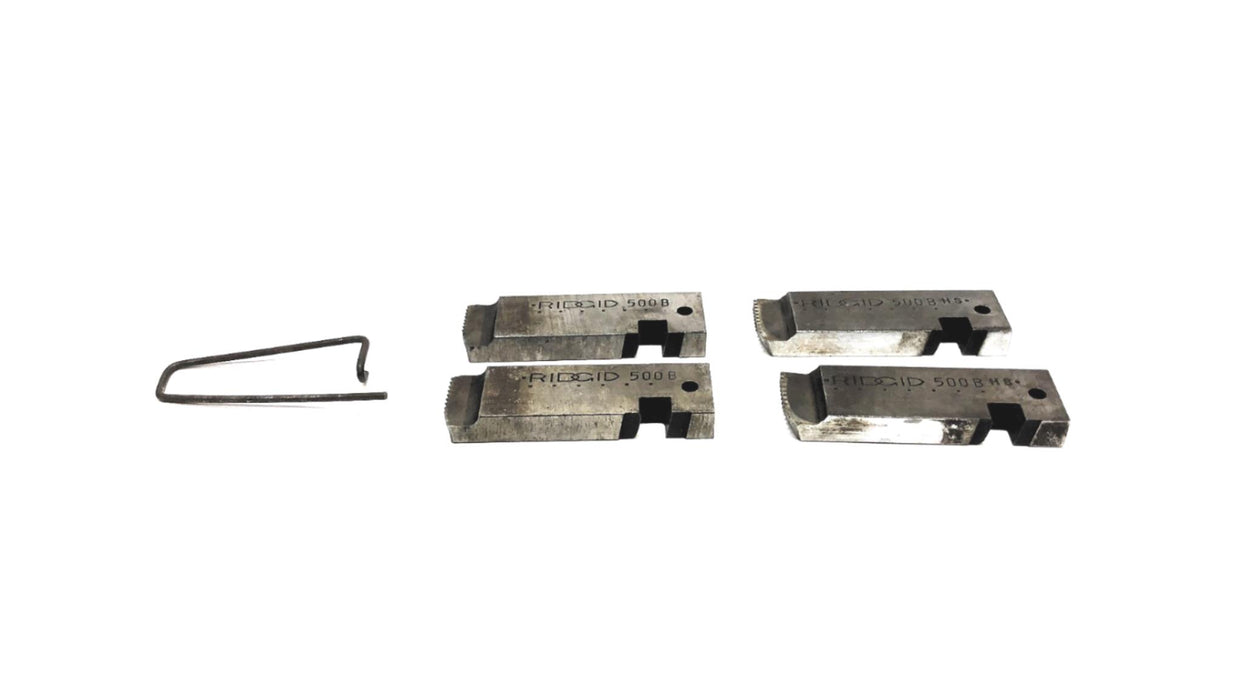 Ridgid Set of (4) 3/8 INCH - 16 N.C. 500B Bolt Dies USED