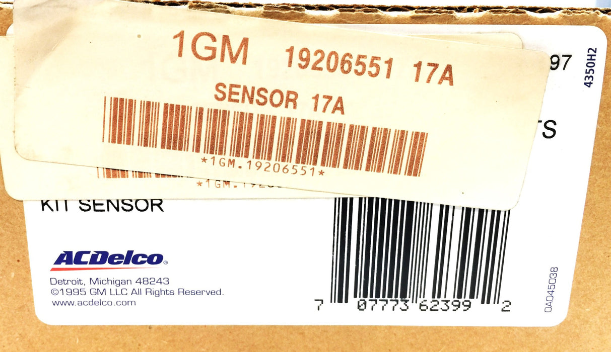 ACDelco/GM Sensor Kit w/o Gasket 19206551 NOS