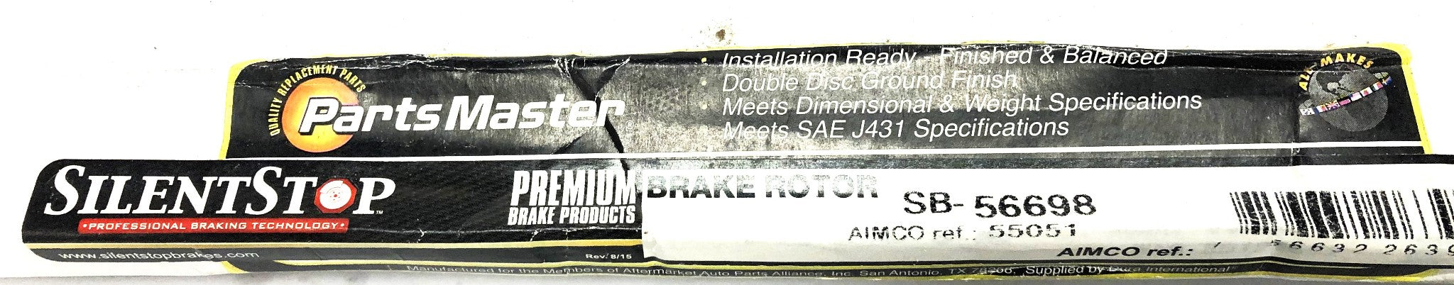 Silent Stop Parts Master Disc Brake Rotor SB-56698 NOS
