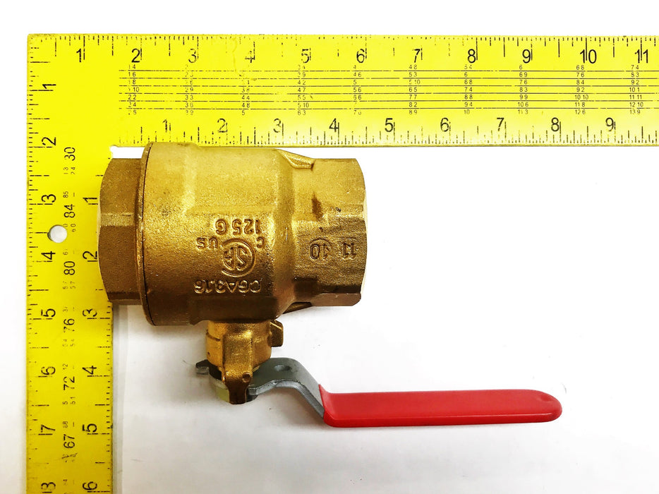 RWV 1-1/2" Full Port Forged Brass Ball Valve 5044F-1.5 NOS