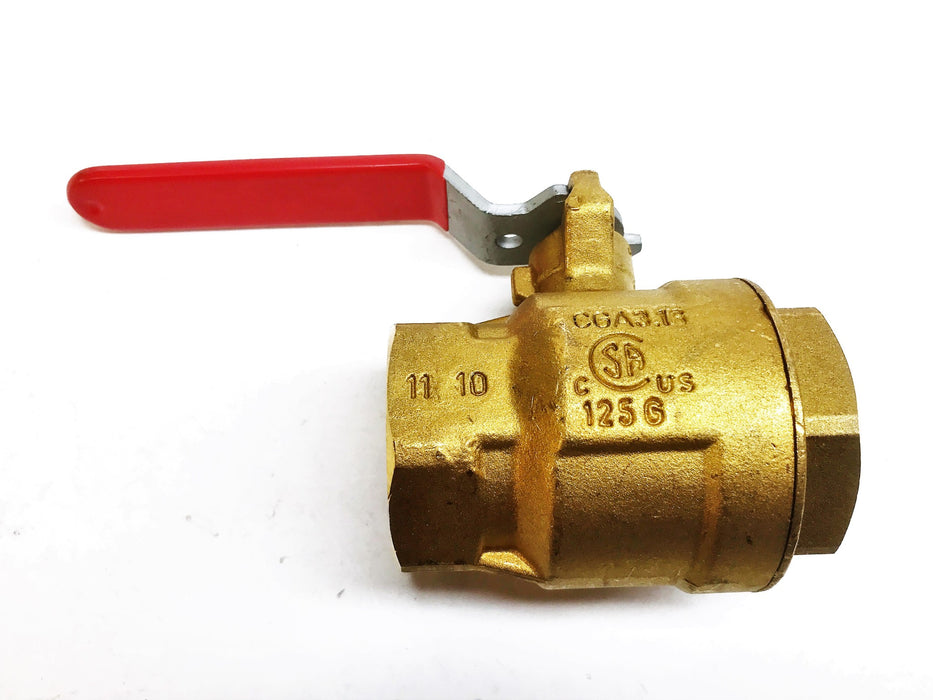 RWV 1-1/2" Full Port Forged Brass Ball Valve 5044F-1.5 NOS