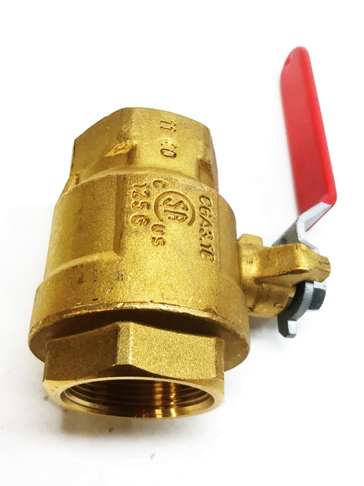 RWV 1-1/2" Full Port Forged Brass Ball Valve 5044F-1.5 NOS