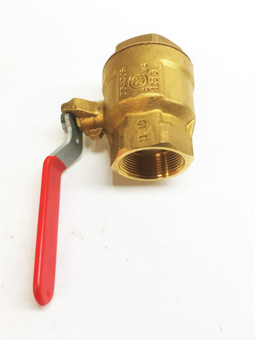 RWV 1-1/2" Full Port Forged Brass Ball Valve 5044F-1.5 NOS