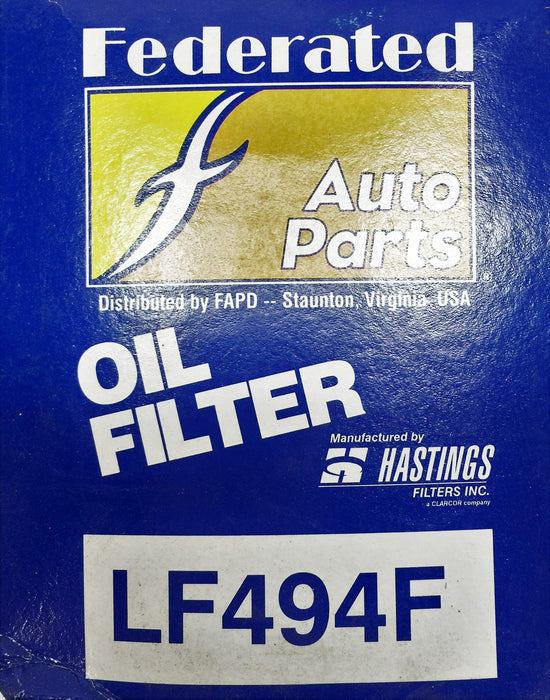 Hastings/Federated Auto Parts Oil Filter LF494F [Lot of 3] NOS