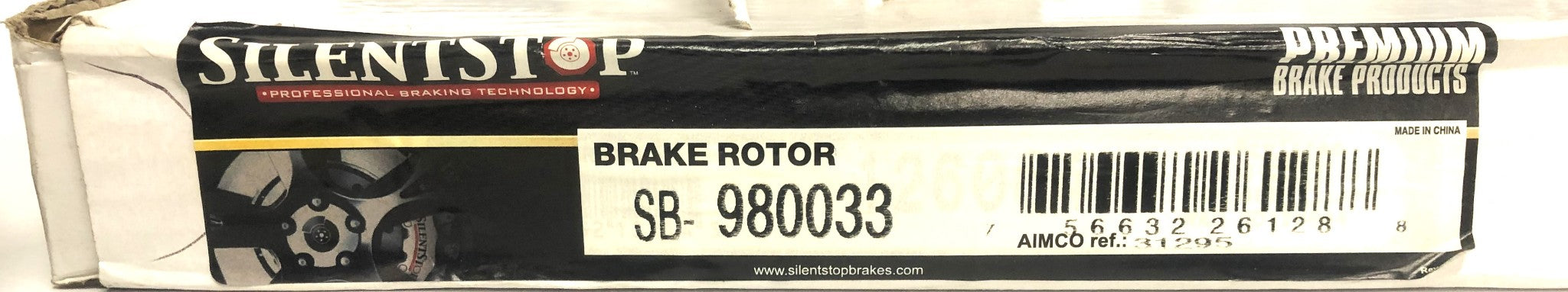 Silent Stop DuraGo Disc Brake Rotor SB-980033 (BR31295) NOS