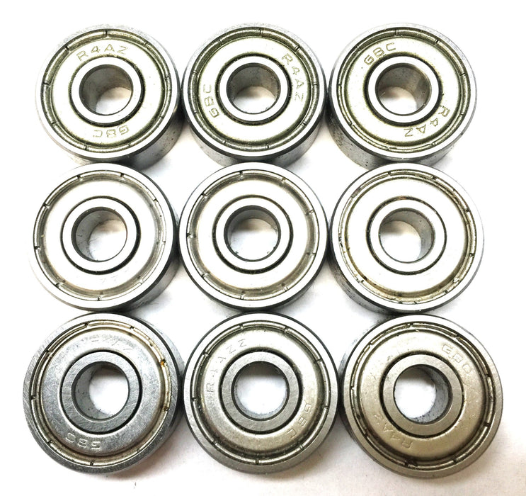 GBC Shielded Roller Bearing R4AZ [Lot of 9] NOS