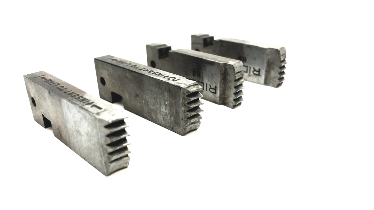 Ridgid Set of (4) 7/8 INCH - 9 N.C. 500B HS Bolt Dies USED