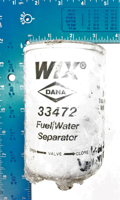 Wix Fuel/Water Separator Filter 33472 NOS
