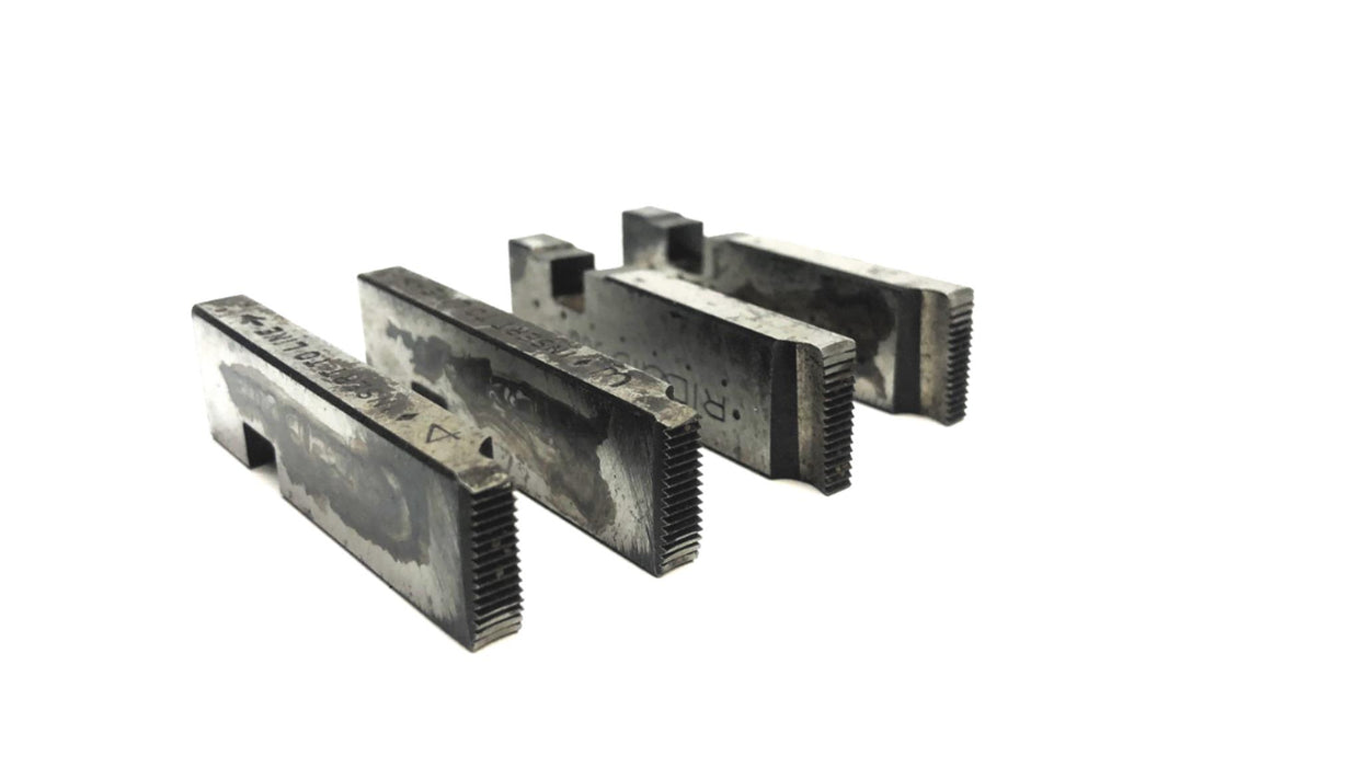 Ridgid Set of (4) 1/8 INCH Pipe Dies for 500 Mono Heads USED