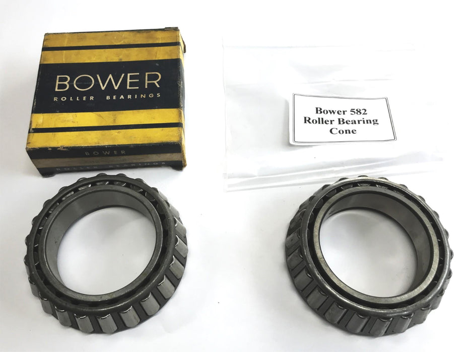 Bower Tapered Roller Bearing Cone 582 [Lot of 2] NOS