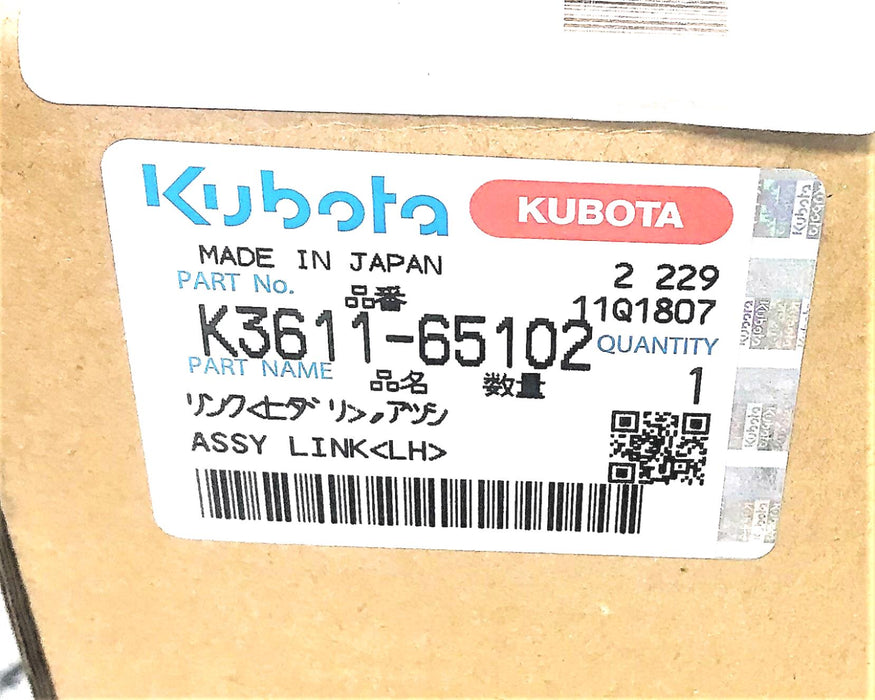 Kubota LH Link Assy K3611-65102 NOS
