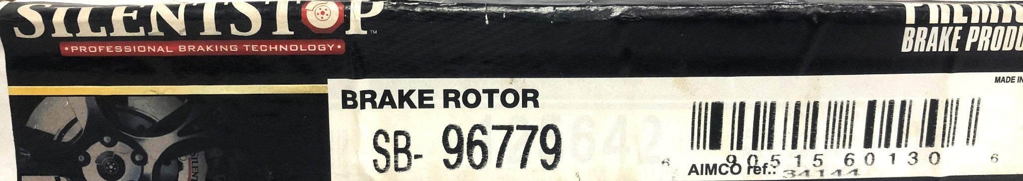 Silent Stop DuraGo Disc Brake Rotor SB-96779 (BR34144) NOS