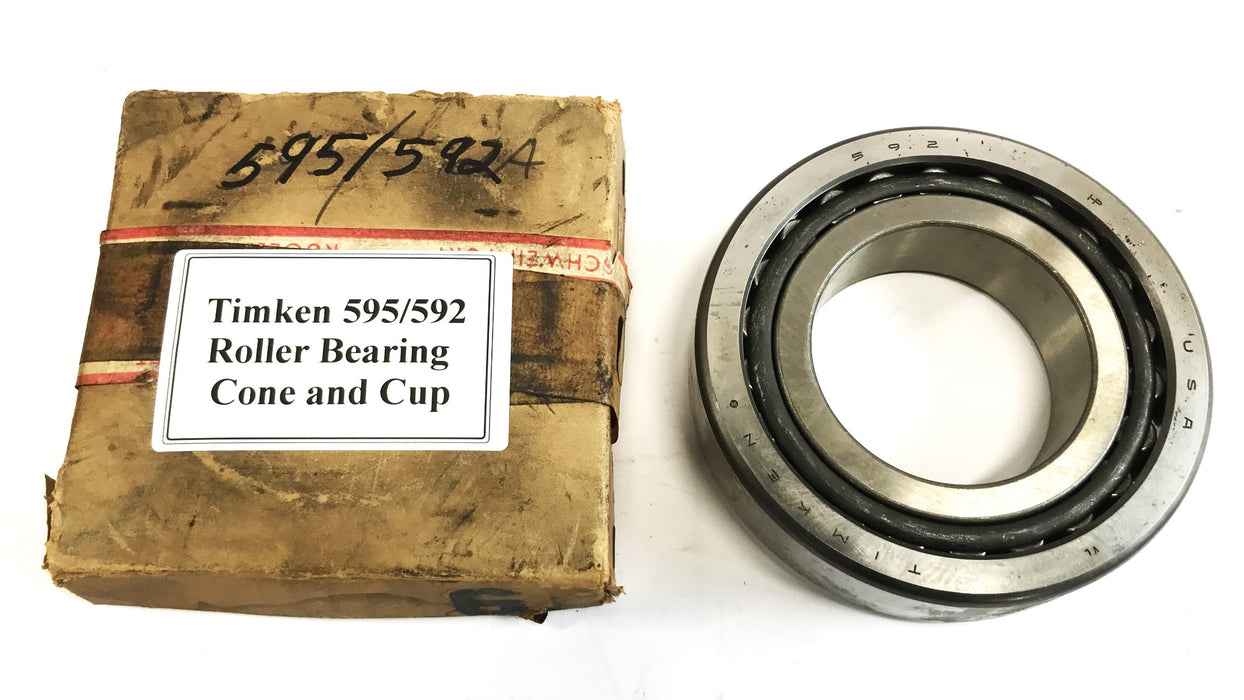 Timken Tapered Roller Bearing Cone and Cup Set 595/592 NOS