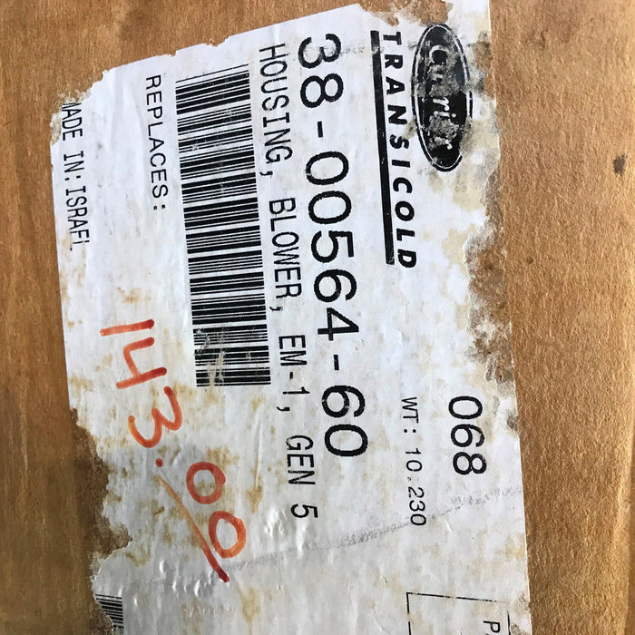 Carrier OEM Blower Housing 38-00564-60 NOS