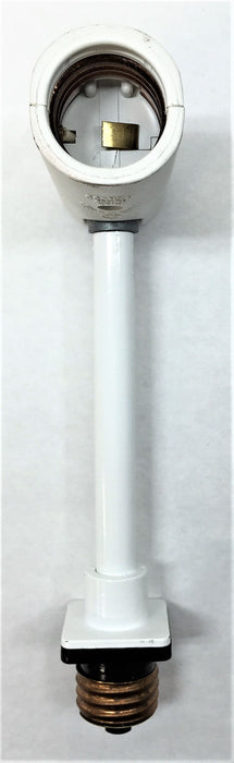 SWIVELIER 5" Single Light Stem Flex Swivel Screw-In Light Extender L21705 NOS