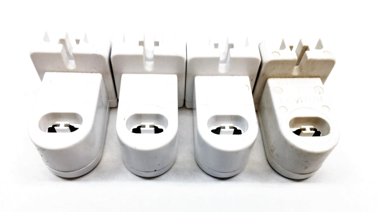 Leviton 660 W 600 V Double Contact Fluorescent Socket Plunger 465 [Lot of 4] NOS