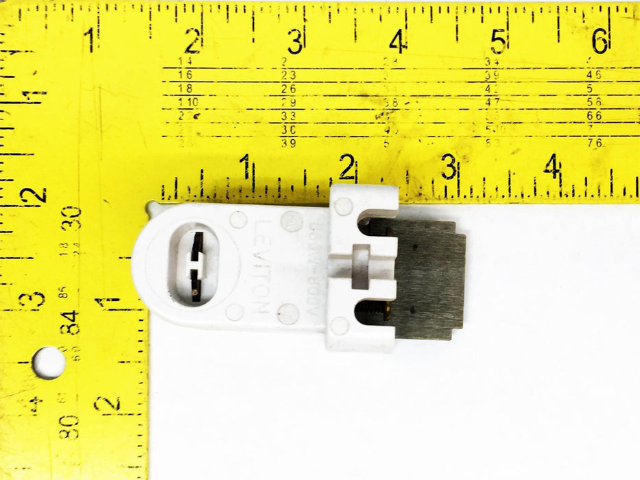 Leviton 660 W 600 V Double Contact Fluorescent Socket Plunger 465 [Lot of 4] NOS