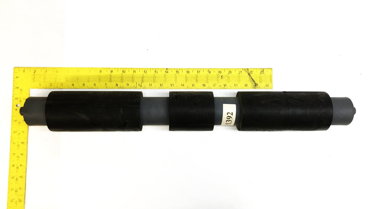 Unbranded 28" x 3-1/2" Conveyor Belt Roller with Rubber Padding 191392 USED