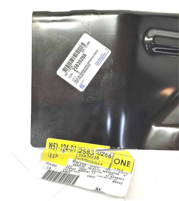 General Motors GM OEM Right Rear Floor Panel Extension 25830266 NOS