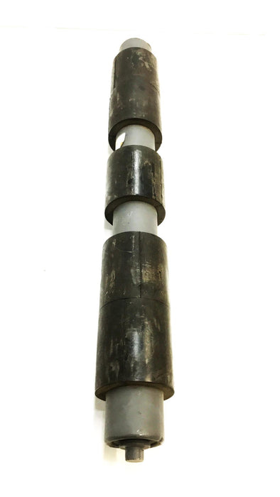 Unbranded 28" x 3-1/2" Conveyor Belt Roller with Rubber Padding 191392 USED