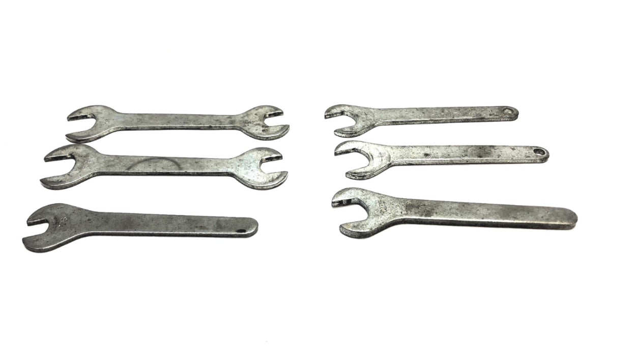 Unbranded Wrenches For Sizes 9/16" , 3/4" , 7/16" , 11/16"  [Lot of 6] USED