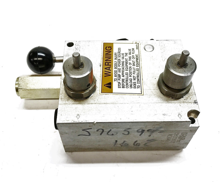 Sauer Danfoss Auger Spinner Control Valve 158G5606 (Missing Knobs) USED