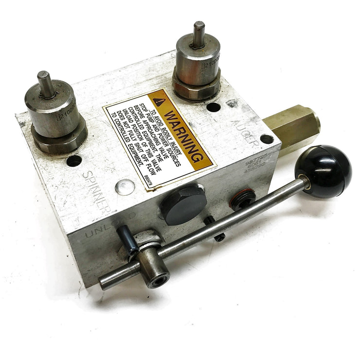 Sauer Danfoss Auger Spinner Control Valve 158G5606 (Missing Knobs) USED
