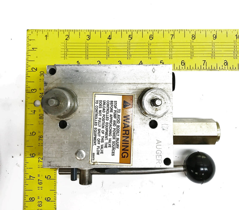 Sauer Danfoss Auger Spinner Control Valve 158G5606 (Missing Knobs) USED