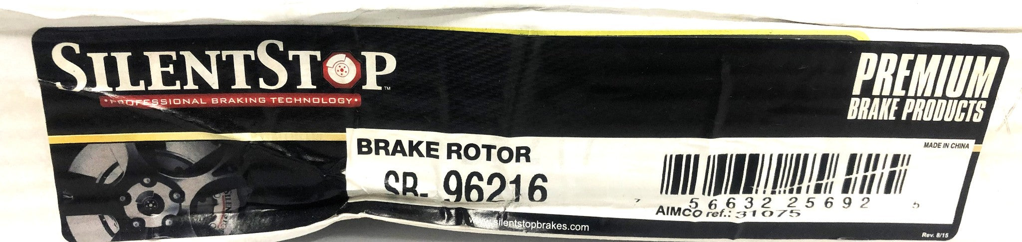 Silent Stop Disc Brake Rotor SB-96216 NOS