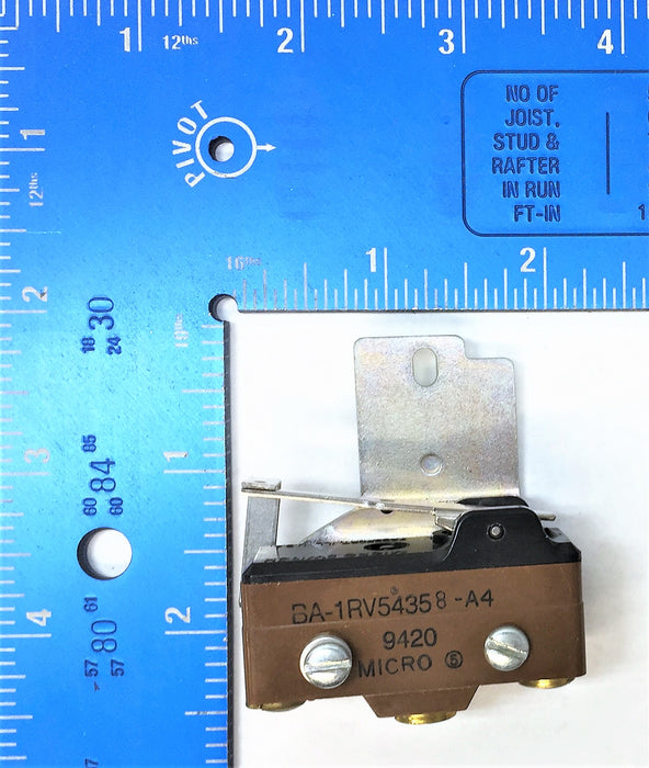 HONEYWELL Microswitch BA-1RV54358-A4 NOS