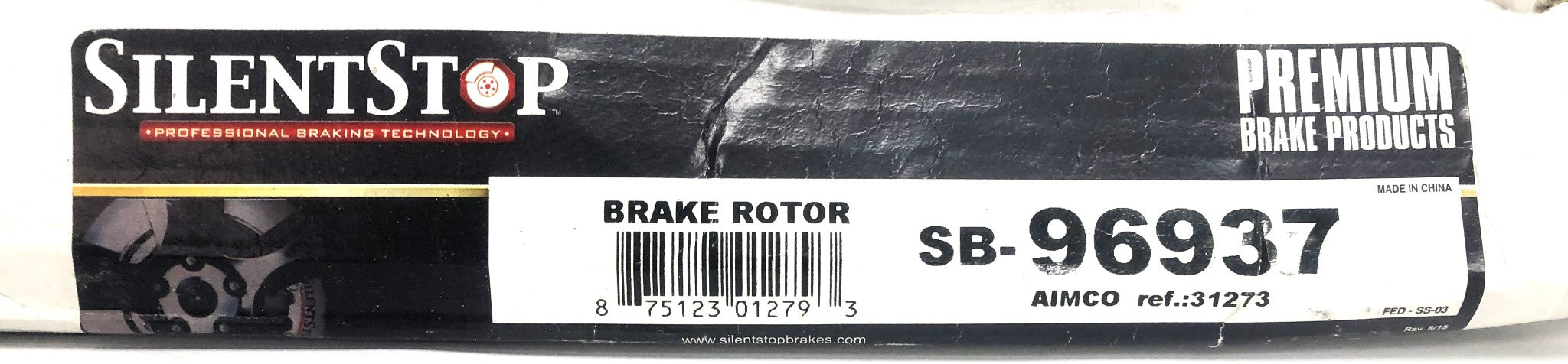 Silent Stop NewTek Disc Brake Rotor SB-96937 (31273) NOS