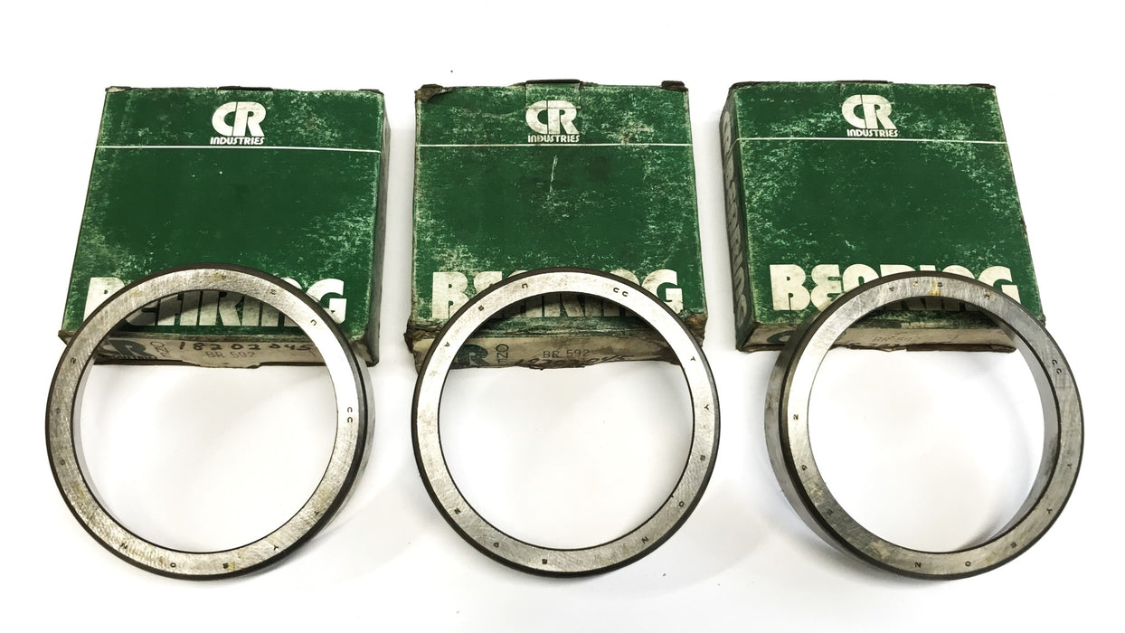 CR Industries (Tyson) Tapered Roller Bearing Cup BR592 {Lot of 3] NOS
