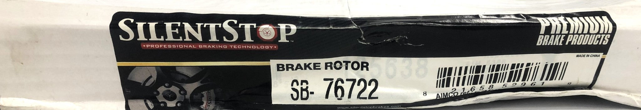 Silent Stop DuraGo Disc Brake Rotor SB-76722 (BR5386) NOS