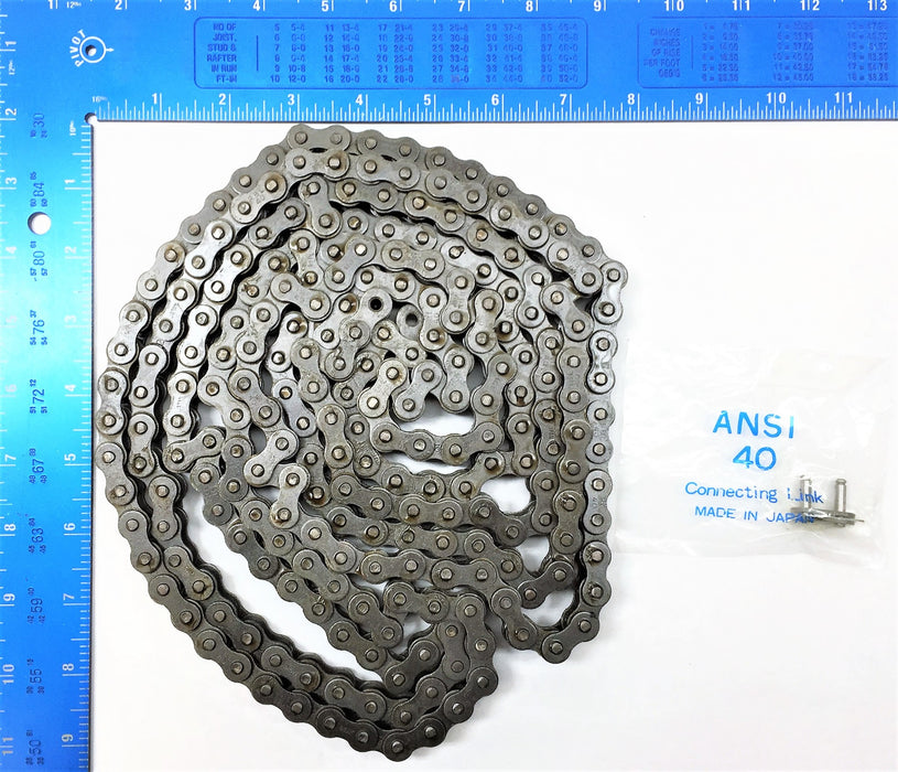 RBL Premium Series 10' Precision ANSI Roller Chain 40-RIV [Lot of 2] NOS