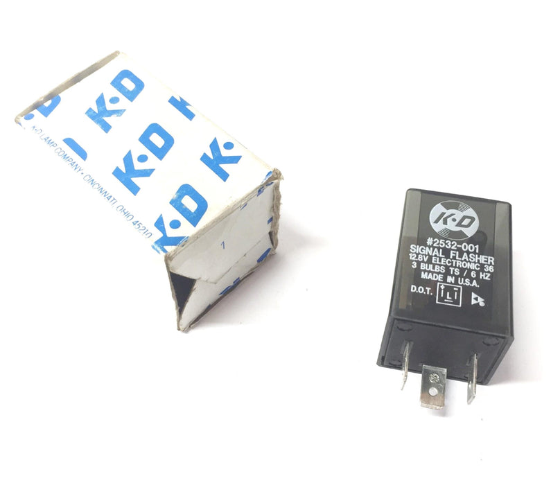KD 12.8V Signal Flasher 2532-001 NOS
