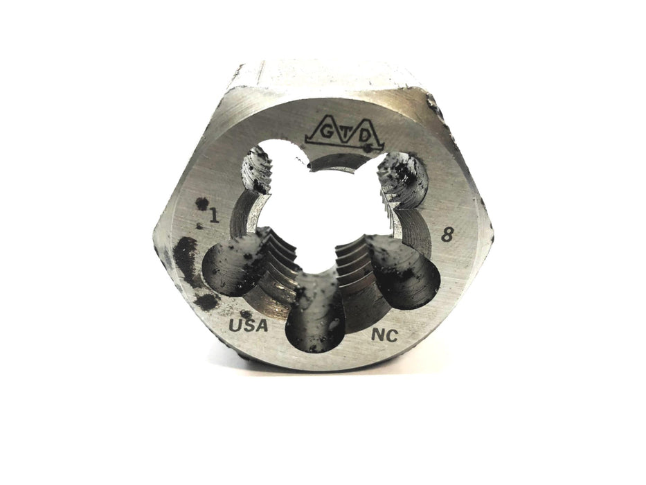 Greenfield Tap & Die GTD 1 INCH - 8 NC Hex Threading Die USED