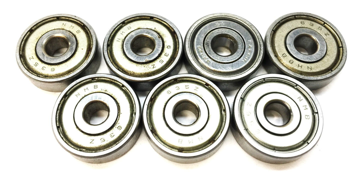 NMB Shielded Roller Bearing 635Z [Lot of 7] NOS