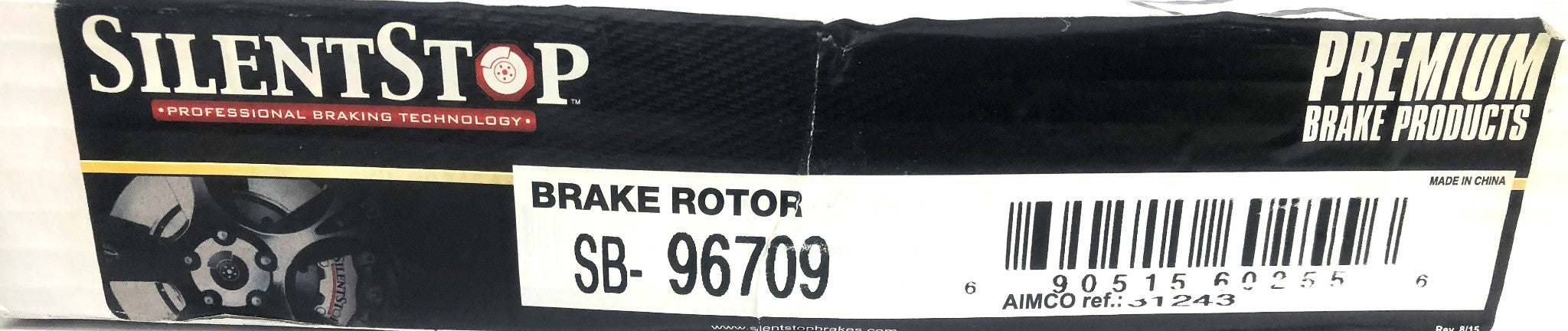 Silent Stop DuraGo Disc Brake Rotor SB-96709 (BR31243) NOS
